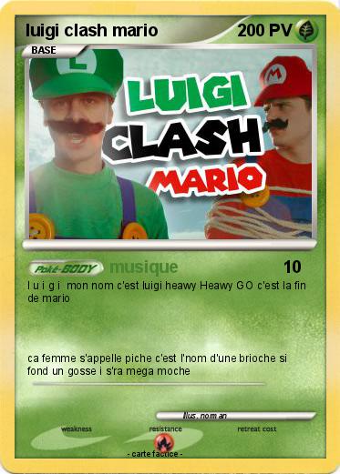 Pokemon luigi clash mario