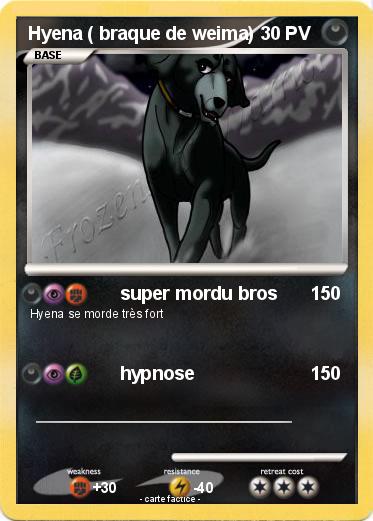 Pokemon Hyena ( braque de weima)