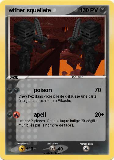 Pokemon wither squellete