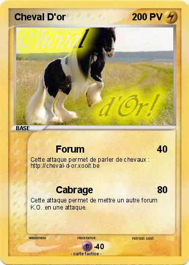 Pokemon Cheval D'or