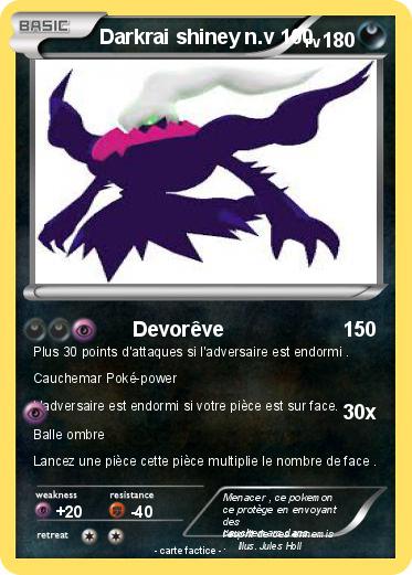 Pokemon Darkrai shiney n.v 100