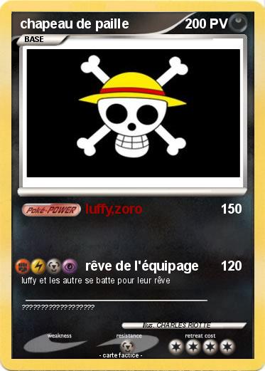 Pokemon chapeau de paille