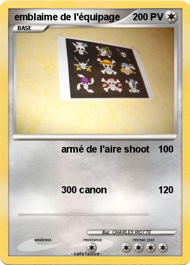 Pokemon emblaime de l'équipage