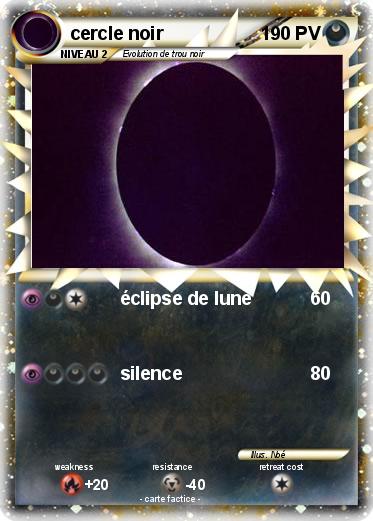 Pokemon cercle noir