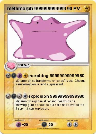 Pokemon métamorph 999999999999