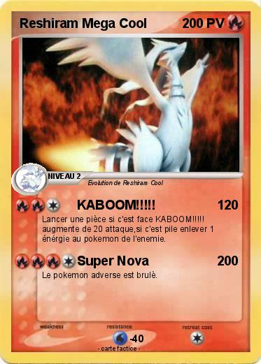 Pokemon Reshiram Mega Cool