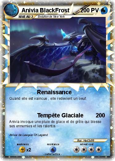 Pokemon Anivia BlackFrost