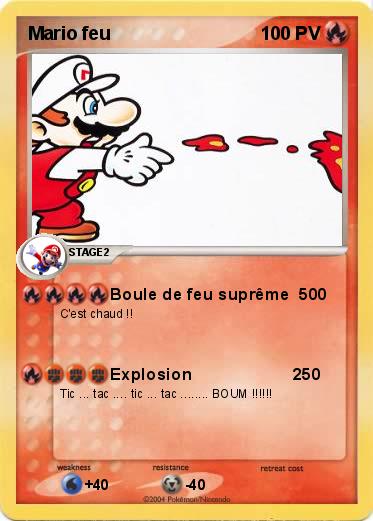 Pokemon Mario feu