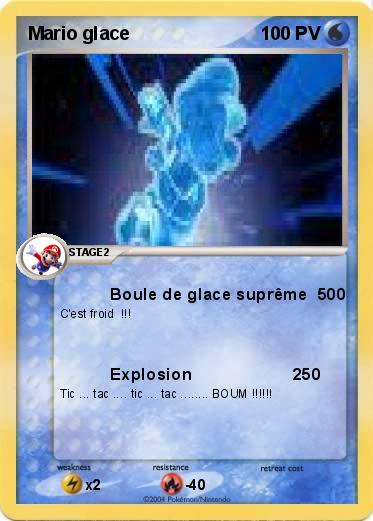 Pokemon Mario glace 