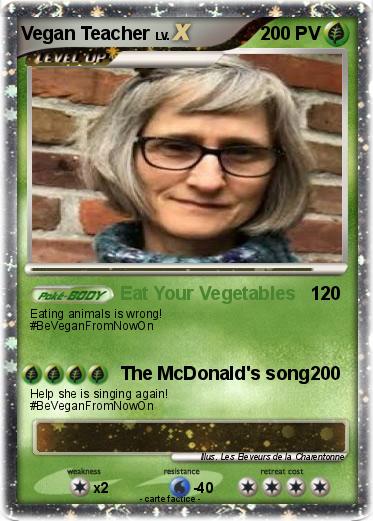 Pokemon Vegan Teacher