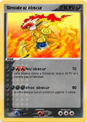 Pokemon Simiabraz obscur