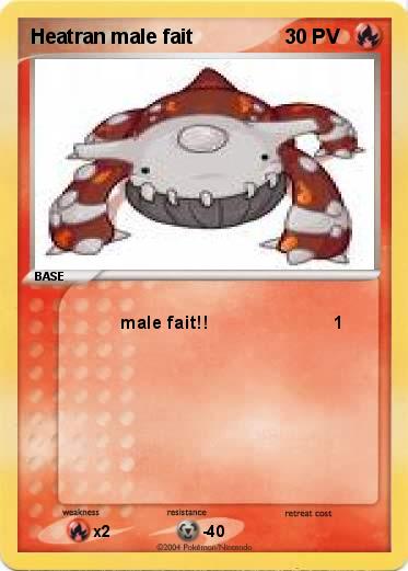 Pokemon Heatran male fait