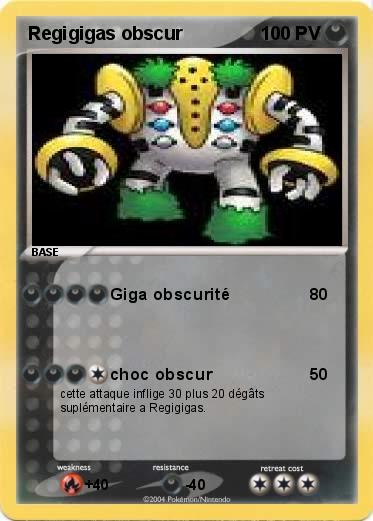 Pokemon Regigigas obscur