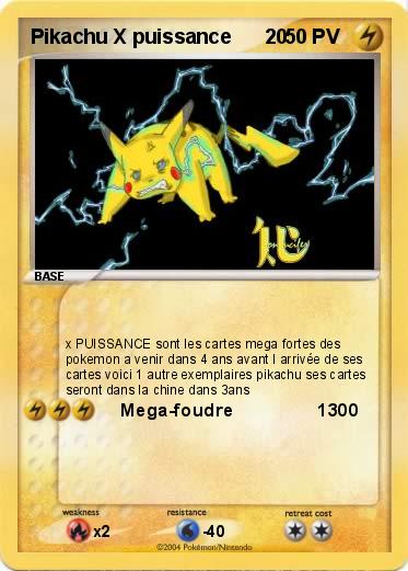 Pokemon Pikachu X puissance      20