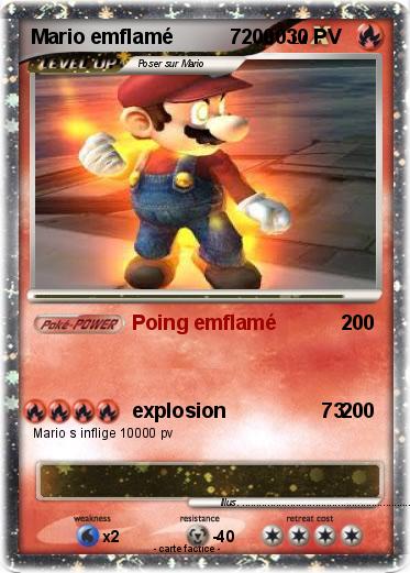 Pokemon Mario emflamé          72000