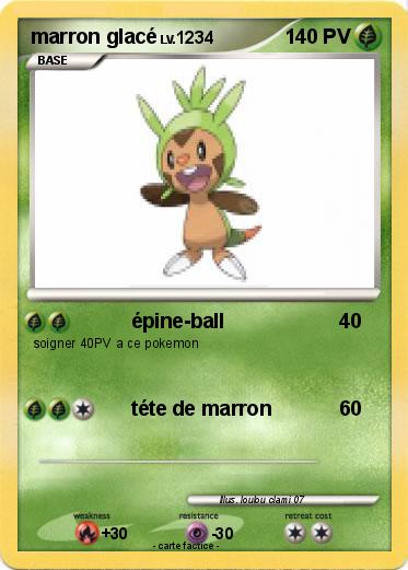Pokemon marron glacé