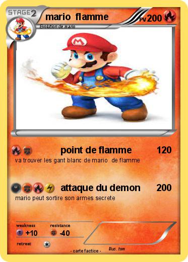 Pokemon mario  flamme