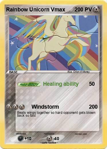 Pokemon Rainbow Unicorn Vmax