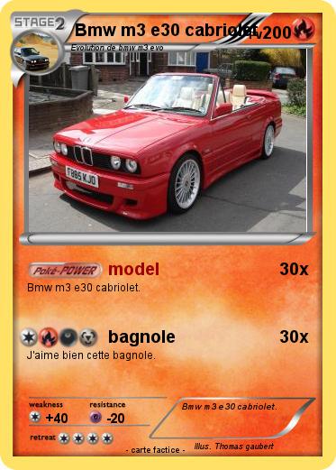 Pokemon Bmw m3 e30 cabriolet