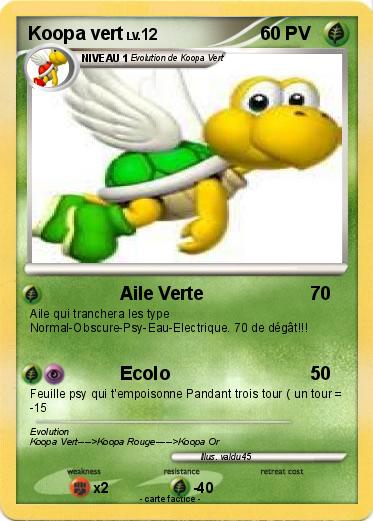 Pokemon Koopa vert