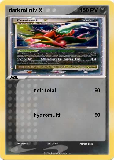 Pokemon darkrai niv X