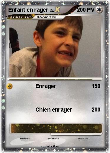 Pokemon Enfant en rager