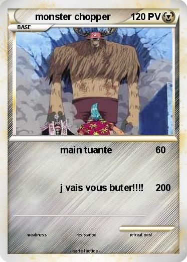Pokemon monster chopper