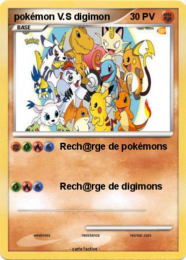 Pokemon pokémon V.S digimon
