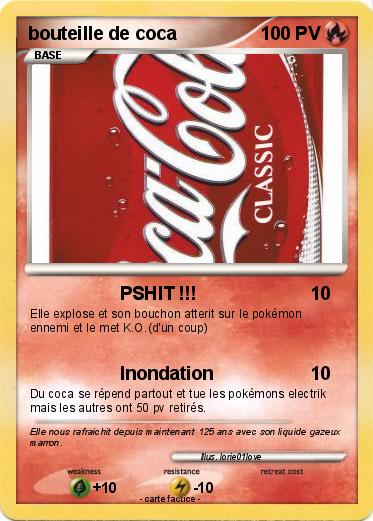Pokemon bouteille de coca