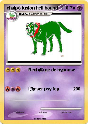 Pokemon chaipô fusion hell hound