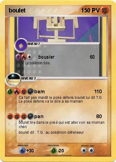 Pokemon boulet                                 