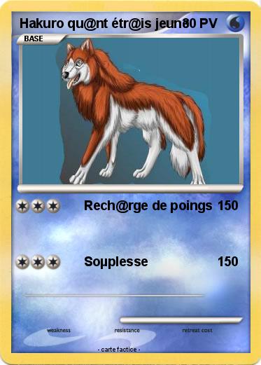 Pokemon Hakuro qu@nt étr@is jeune