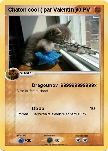 Pokemon Chaton cool ( par Valentin )