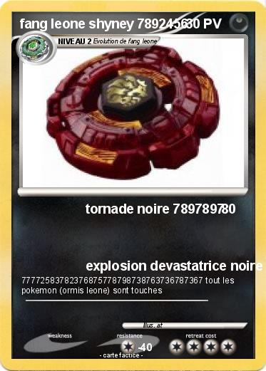 Pokemon fang leone shyney 7892456