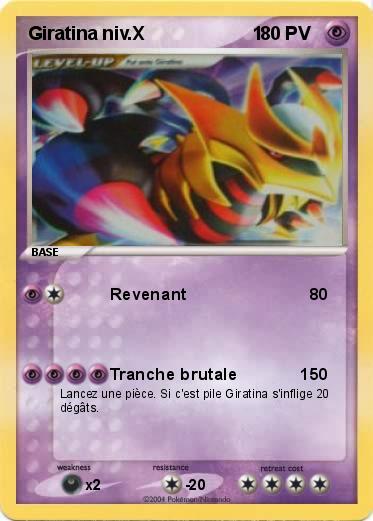 Pokemon Giratina niv.X                     1