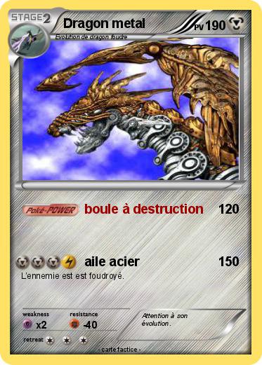 Pokemon Dragon metal