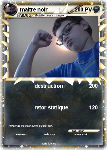 Pokemon maitre noir
