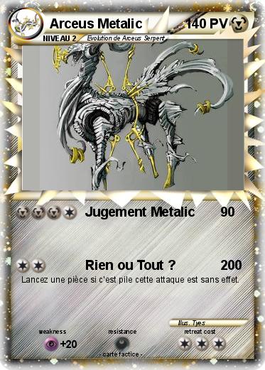 Pokemon Arceus Metalic