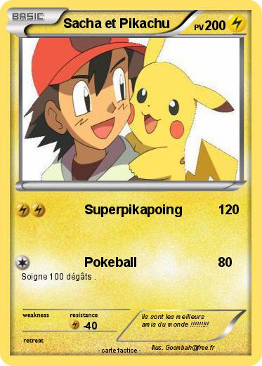 Pokemon Sacha et Pikachu