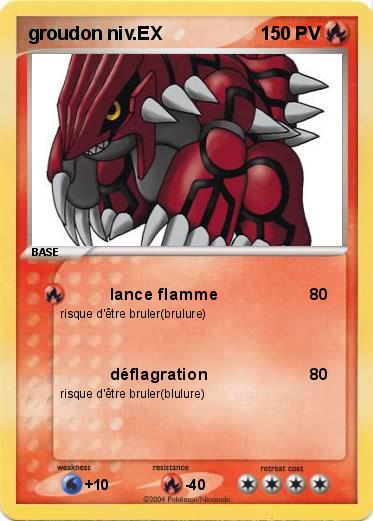 Pokemon groudon niv.EX