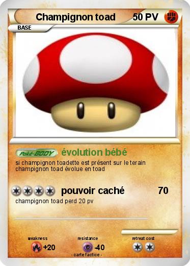 Pokemon Champignon toad