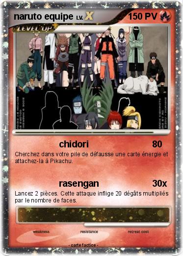 Pokemon naruto equipe