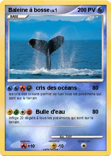 Pokemon Baleine à bosse