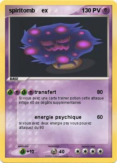 Pokemon spiritomb    ex