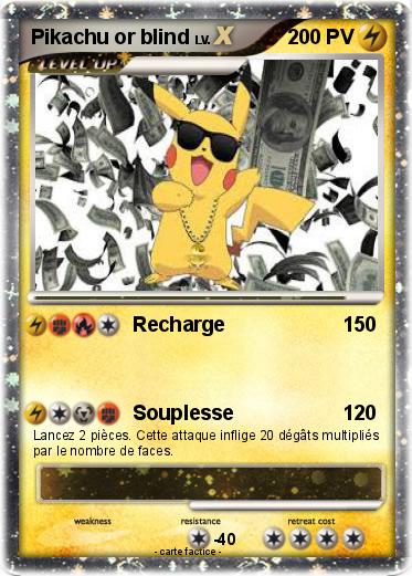 Pokemon Pikachu or blind