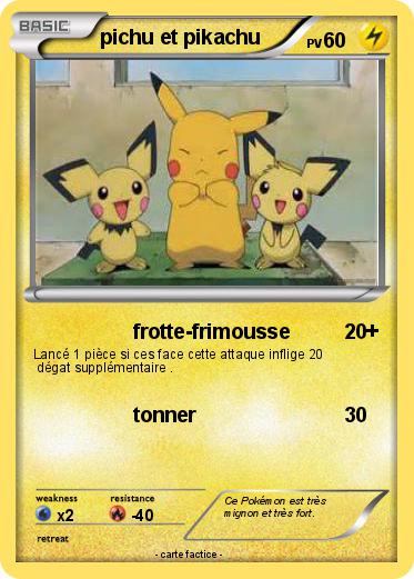 Pokemon pichu et pikachu