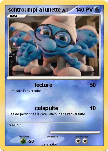 Pokemon schtroumpf a lunette