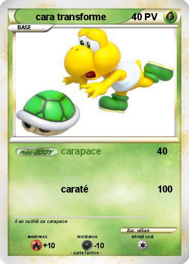 Pokemon cara transforme