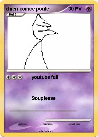 Pokemon chien coincé poule