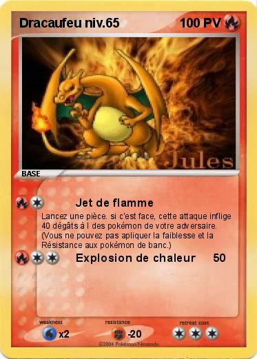 Pokemon Dracaufeu niv.65